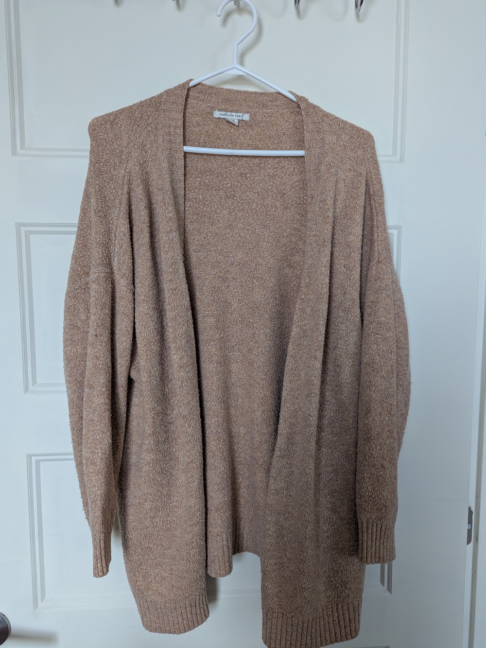 American Eagle Outfitters Open-Front Cardigan - Camel